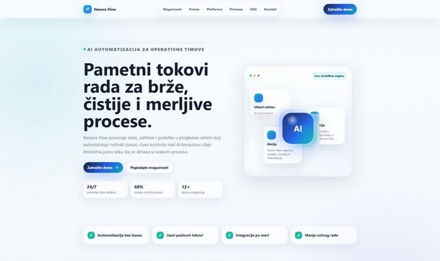 Modern Tech SaaS desktop preview