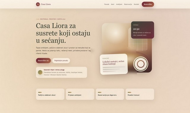 Restaurant Hospitality desktop preview